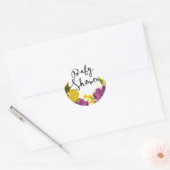 Boho Waterverf Flowers | Baby shower Sticker (Envelop)