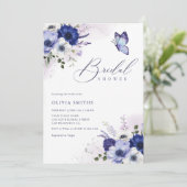 Boho Waterverf Flowers Butterfly Vrijgezellenfeest Kaart (Staand voorkant)