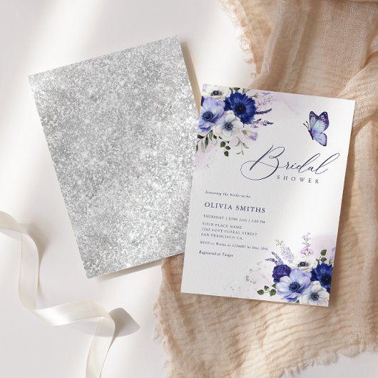 Boho Waterverf Flowers Butterfly Vrijgezellenfeest Kaart