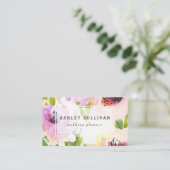 Boho Waterverf Flowers | Florence Visitekaartje II (Staand voorkant)