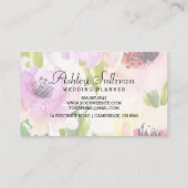 Boho Waterverf Flowers | Florence Visitekaartje II (Achterkant)