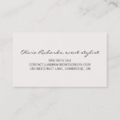 Boho Waterverf Flowers | Florence-Visitekaartje Visitekaartje (Achterkant)