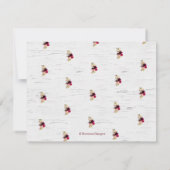 Boho Waterverf Flowers Schedel Pijl Bewaar onze da Kaart (Achterkant)