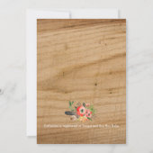 Boho Waterverf Flowers | Uitnodiging tot Baby show (Achterkant)