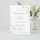 Boho Waterverf Flowers Vrijgezellenfeest Kaart (Staand voorkant)