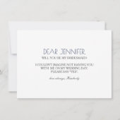 Boho Waterverf Flowers - Wil je mijn bruidsmeisje  Kaart (Achterkant)