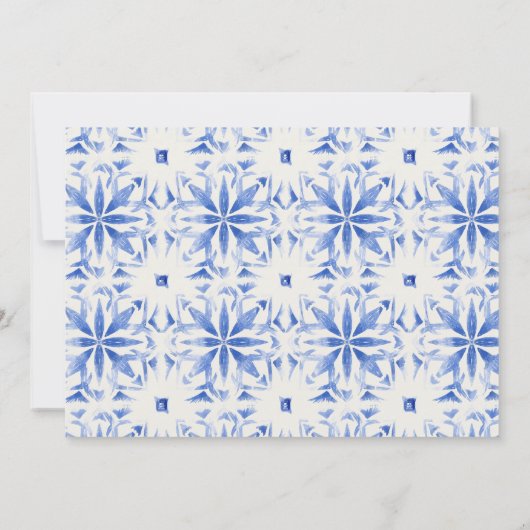 Boho Waterverf geel citroenboom Baby shower Kaart (Achterkant)