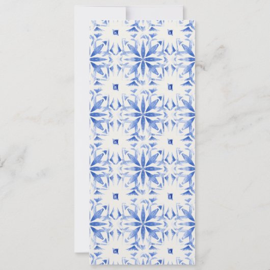 Boho Waterverf Geel Citroenboom Menu Kaart (Achterkant)