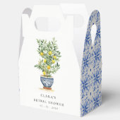 Boho Waterverf geel citroenboom Vrijgezellenfeest Bedankdoosjes (Geopend)