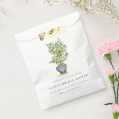 Boho Waterverf geel citroenboom Vrijgezellenfeest Bedankzakje (Gezegeld)