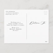 Boho Waterverf Greenery Wreath Non-Photo Feestdagenkaart (Achterkant)