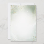 Boho Waterverf Groen Bloemen Moderne bruiloft Kaart (Achterkant)