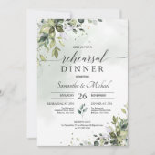 Boho waterverf groen gebladerte boho repetitie kaart (Voorkant)