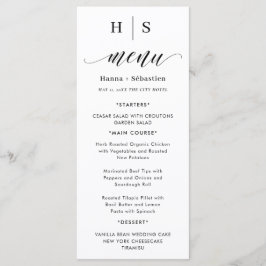 Boho Waterverf Herfst Bloemen Menu