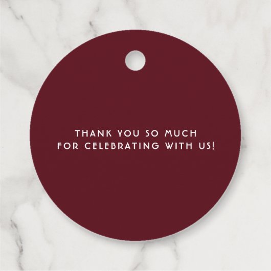 Boho Waterverf Herfst Bloemenguirlande Dank je wel Bedankjes Labels (Achterkant)