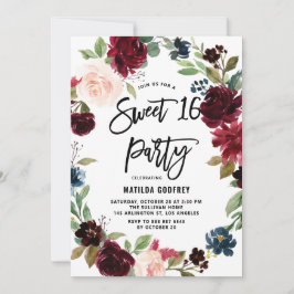 Boho Waterverf herfst bloemenkrans zoet 16 Kaart