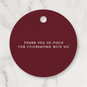 Boho Waterverf Herfst Bloemenslinger Dank je wel Bedankjes Labels (Achterkant)