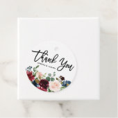 Boho Waterverf Herfst Bloemenslinger Dank je wel Bedankjes Labels (In situ)