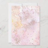 Boho Waterverf Herfst Floral Virtual Vrijgezellenf Kaart (Achterkant)