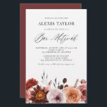 Boho Waterverf Herfst Flower Bar Mitzvah Uitnodigi<br><div class="desc">Nodig familie en vrienden aan uw gebeurtenis met deze klantgerichte bar mitzvah uitnodiging uit. Het bevat een flinke waterverf florale tuin en een grillig schrift. Pas deze uitnodiging van de bar mitzvah van de waterverf aan door uw details toe te voegen. Deze florale bar mitzvah-uitnodiging is perfect voor herfst bar...</div>