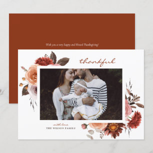 Boho Waterverf Herfst Flowers Foto Thanksgiving