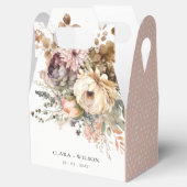 Boho Waterverf Herfst Herfst Bloemen Bunch Bruilof Bedankdoosjes (Geopend)