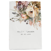 Boho Waterverf Herfst Herfst Bloemen Bunch Bruilof Medium Cadeauzakje (Voorkant)