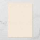 Boho Waterverf Herfst Natuur Monogram Huwelijk Folie Uitnodiging (Achterkant)