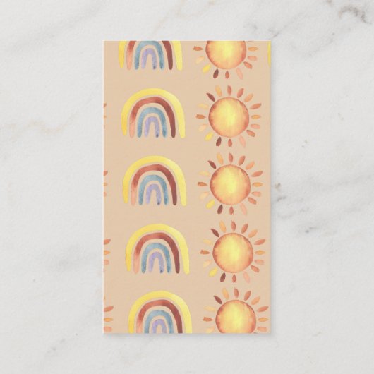 Boho Waterverf Hoeveel regenbogen zijn er in de po Informatiekaartje (Achterkant)