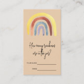 Boho Waterverf Hoeveel regenbogen zijn er in de po Informatiekaartje (Voorkant)