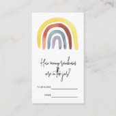 Boho Waterverf Hoeveel regenbogen zijn er in de po Informatiekaartje (Voorkant)
