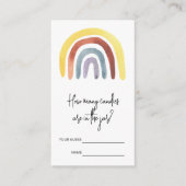 Boho Waterverf Hoeveel snoepjes zitten er in de po Informatiekaartje (Voorkant)