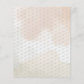 Boho Waterverf Hond Walker Hond Zittend Bedrijf Flyer (Achterkant)