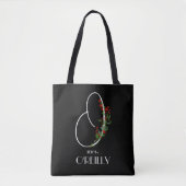 Boho waterverf kalligrafie O docent Tote Bag (Voorkant)