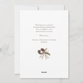 Boho Waterverf kerstboom niet foto Feestdagenkaart (Achterkant)