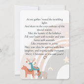 Boho Waterverf Kerstmis Kaart (Achterkant)