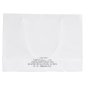 Boho Waterverf Kleding Boutique Winkeltas Groot Cadeauzakje (Achterkant)