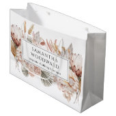 Boho Waterverf Kleding Boutique Winkeltas Groot Cadeauzakje (Voorkant Gekanteld)