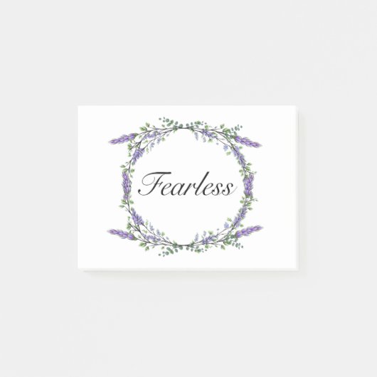 Boho waterverf Lavendel Eucalyptus onbevreesd Post-it® Notes (Voorkant)