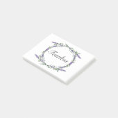 Boho waterverf Lavendel Eucalyptus onbevreesd Post-it® Notes (Schuin)