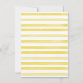 Boho Waterverf Lemon Blossom Krans Vrijgezellenfee Kaart (Achterkant)