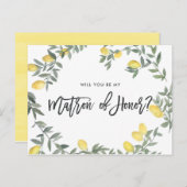 Boho Waterverf Lemon is mijn matroos van eer Kaart (Voorkant / Achterkant)