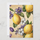 Boho Waterverf Lemon Vrijgezellenfeest Kaart (Achterkant)