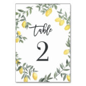 Boho Waterverf Lemon Wreater Tabel 2 Kaart (Achterkant)