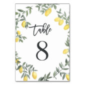 Boho Waterverf Lemon Wreater Tabel 8 Kaart (Achterkant)