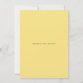 Boho Waterverf Lemon Wreath drive by Baby shower Kaart (Achterkant)