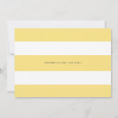 Boho Waterverf Lemon Wreath drive by Baby shower Kaart (Achterkant)