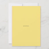 Boho Waterverf Lemon Wreath Engagement Party Kaart (Achterkant)