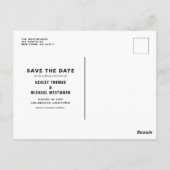 Boho Waterverf Lemon Wreath Save the Date Briefkaart (Achterkant)