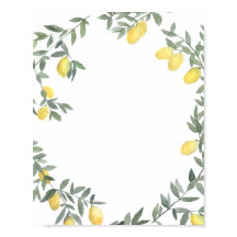 Boho Waterverf Lemon Wreath Summer
